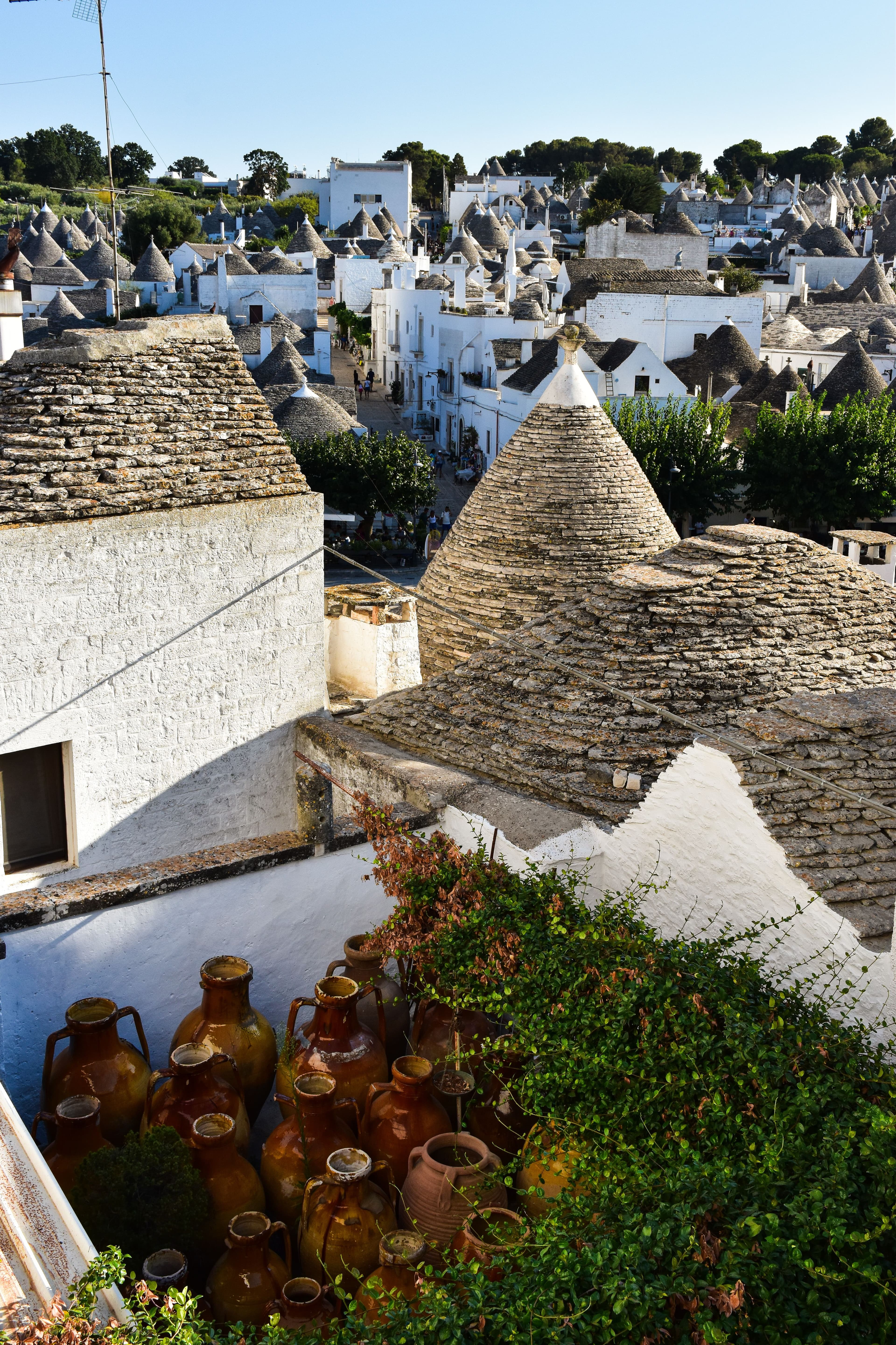 Foto — vista sui trulli di Alberobello